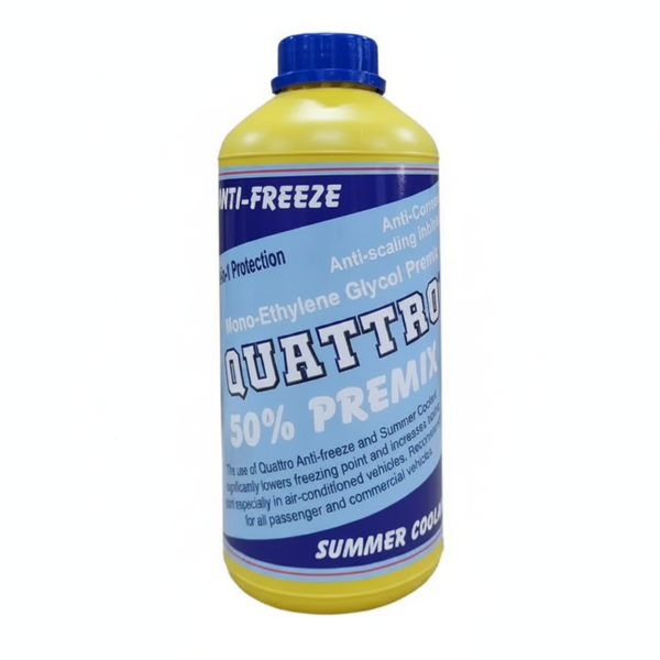 Quattro 1Liter Anti-Freeze Summer Coolant for Automotive Cooling Systems