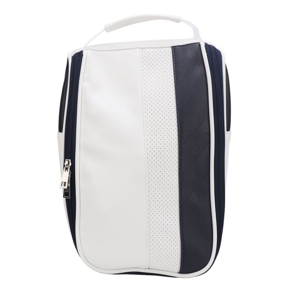 Waterproof Golf Shoes Bag PU Leather Zippered