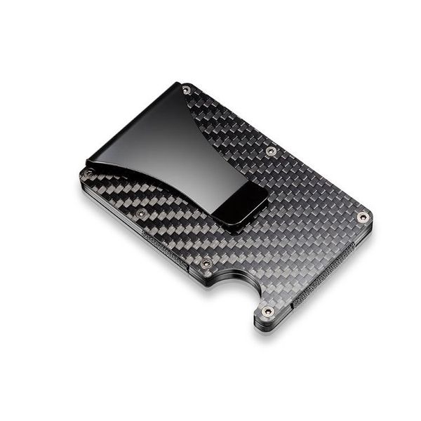 Herqona - RFID Blocking Carbon Fiber Aluminum Metal Wallet