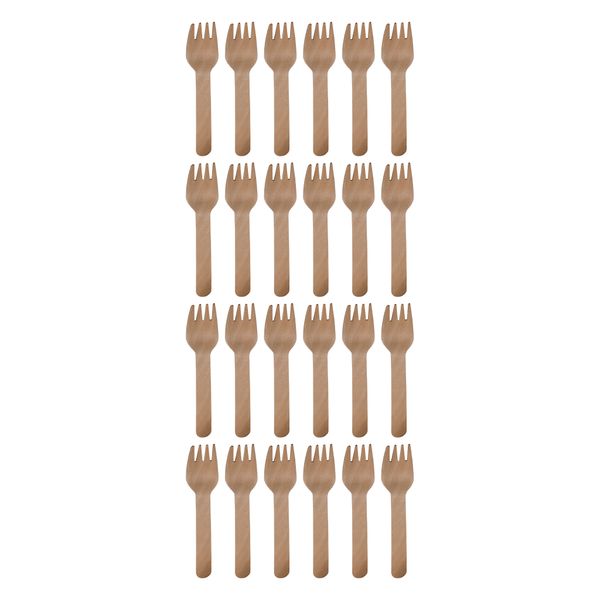 Regent Disposable Wooden Forks 24Pieces -160x26mm