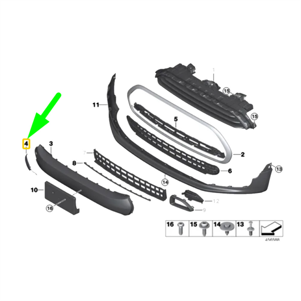 Front Bumper Tow Hook Eye Cover Caps for Mini Clubman Compatible with Bmw