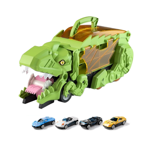DinosaurToy Car/Devouring Car- Comes With 4 Random Alloy Cars,Birthday Gift