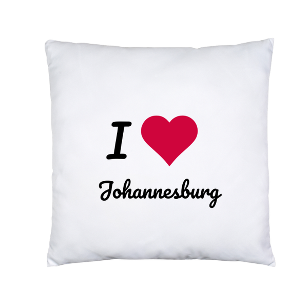 Scatter Pillow - I Love Johannesburg Printed Pillow 30cm x 30cm