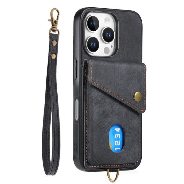Wrist Strap With Card Holder Phone Case Compatible with Huawei Nova 13 Pro