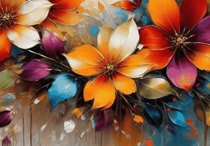 Canvas Wall Art Home Decor - Floral Beauty