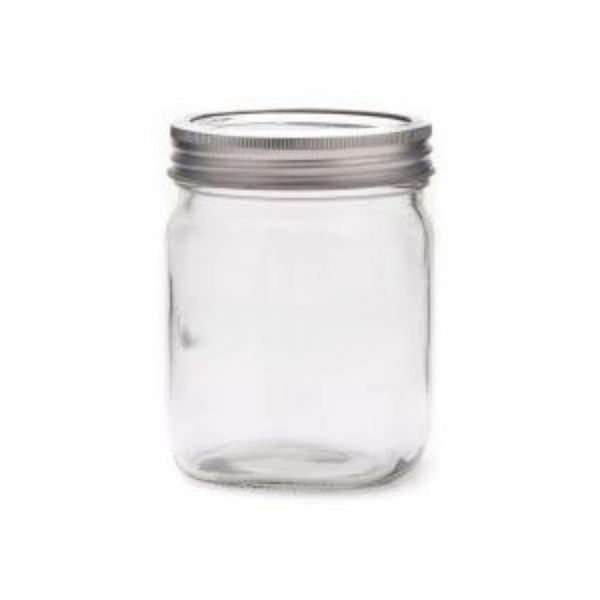 Glass Preserve Jar 500ml with Ring &amp; Dome Pack Of 6