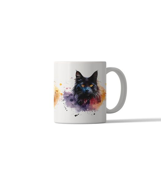Cat Portrait 11oz DSG48 Printed Coffee Mug Gift