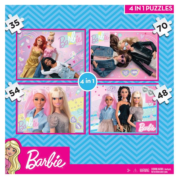 Barbie 4in1 Puzzle (35+48+54+70)
