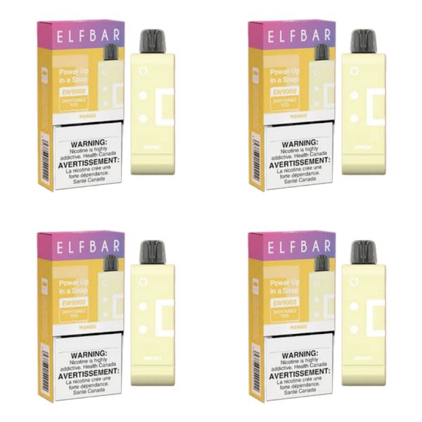 Elf Bar 9000 Puffs Disposable Pod - Mango (Pack of 6)