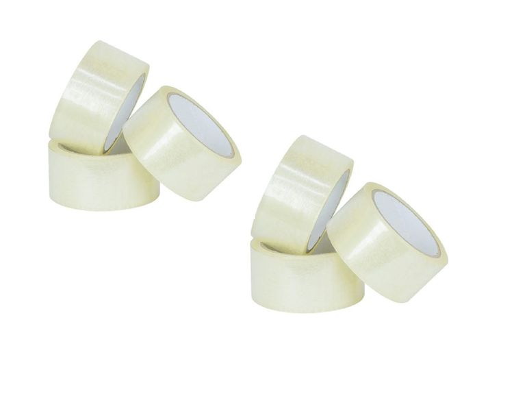 GENERIC Clear Packing Tape 48mm x 40m (Pack of 6)