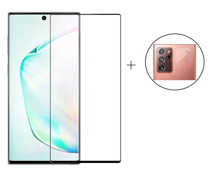 3D Tempered Glass with Rear Camera Lens Protector For Samsung Note 20 Ultra
