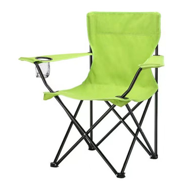 Portable Outdoor Folding Chair Beach Rack Chair Seat With Cup Holder