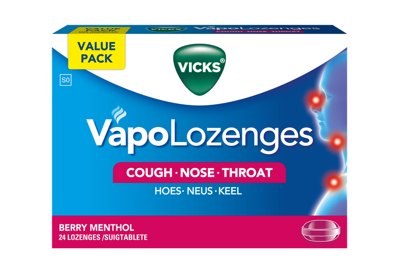 Vicks VapoLozenges Berry Menthol 24’s