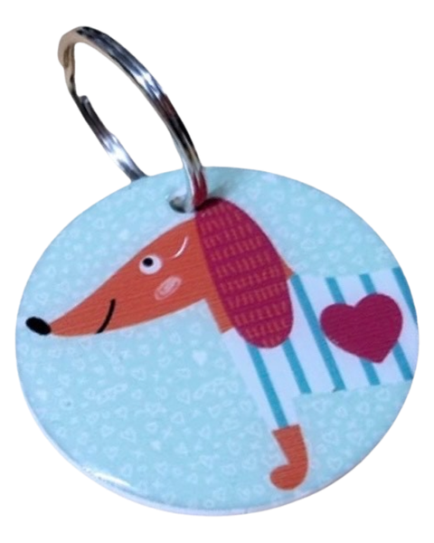 Keyring Combo 1 - Dachshund Heart