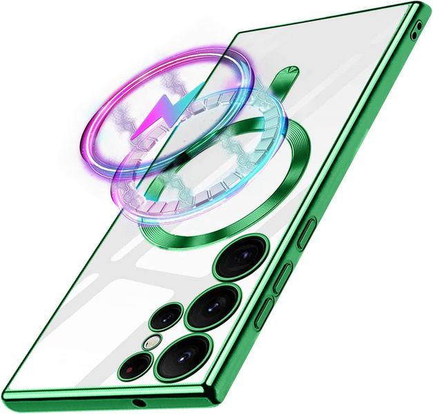 Silicone- MagSafe Compatible - Protective Cover for Samsung S 23 Plus + - Green