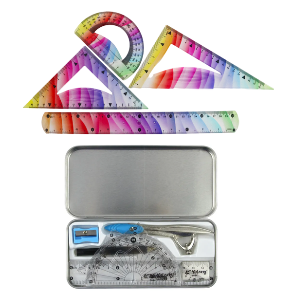 Mathematics Set / Geometry Set/ Compass and Soft Ruler Set