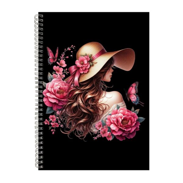 Red Roses 2 A4 Notebook Spiral Lined Trendy Note image