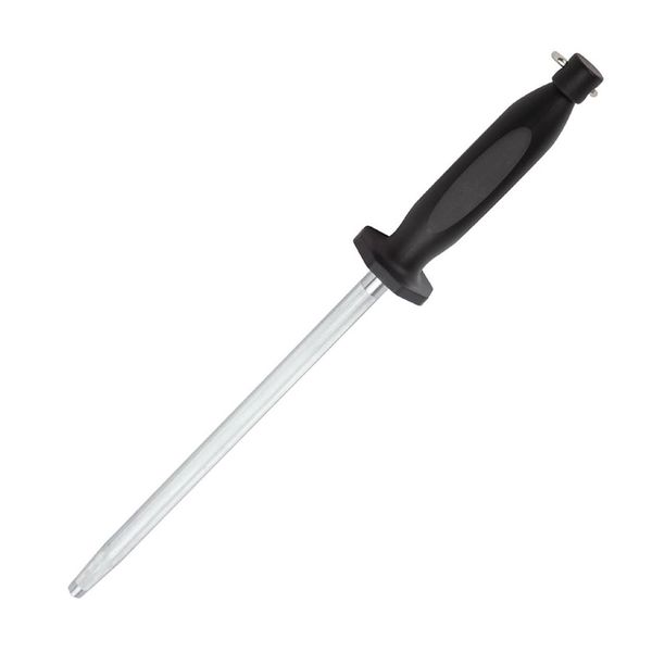 10-Inch Stainless Steel Knife Sharpener Rod with Ergonomic Handle