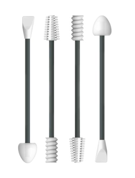 4 Pcs Reusable Silicone Cotton Swabs for Ear Cleaning and Makeup