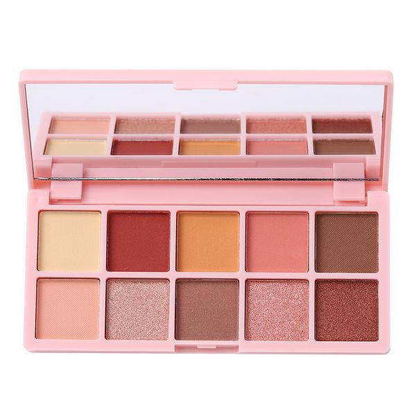 Ten-color Pearlescent Matte Shimmer Eyeshadow Palette