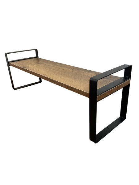 Modern Industrial Standing 1 Tier Shelf Unit