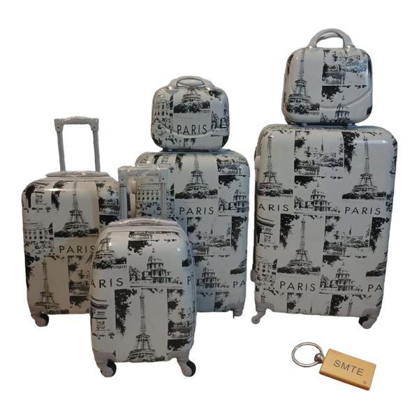 The Paris Luggage 6 Piece Collection &amp; Keyring