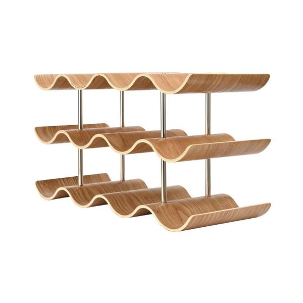 Wooden 12-Bottle Wine Rack