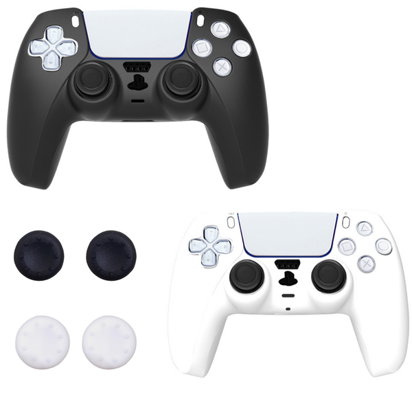 2 Pack - Smooth Silicone Case BN17 with Finger Grips for PS5 Controller