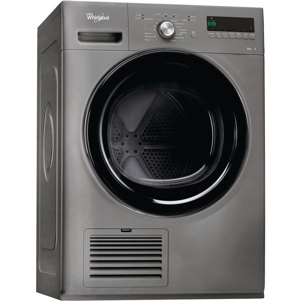 Whirlpool condenser tumble dryer: freestanding, 8kg