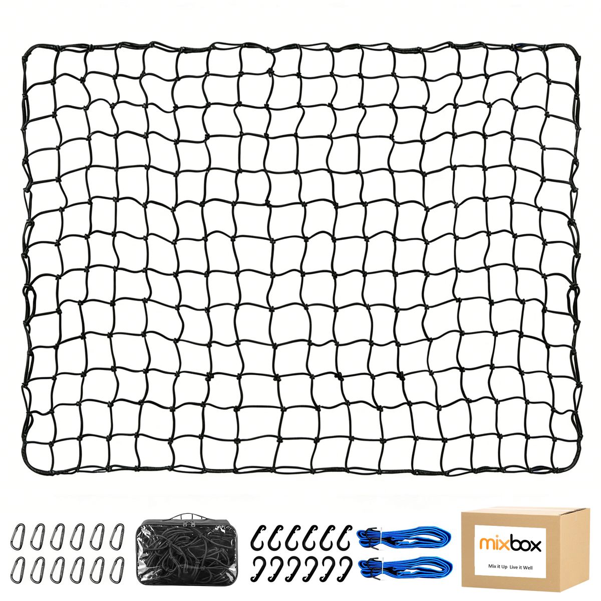 Mix Box 180x120cm Car Universal Storage Bungee Luggage Cargo Net Kit