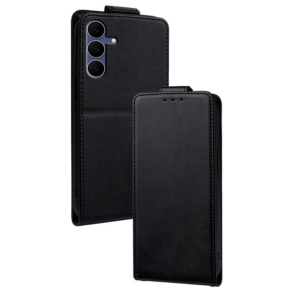 Up And Down Leather Flip Cover Case Compatible With Samsung Galaxy S25 Edge