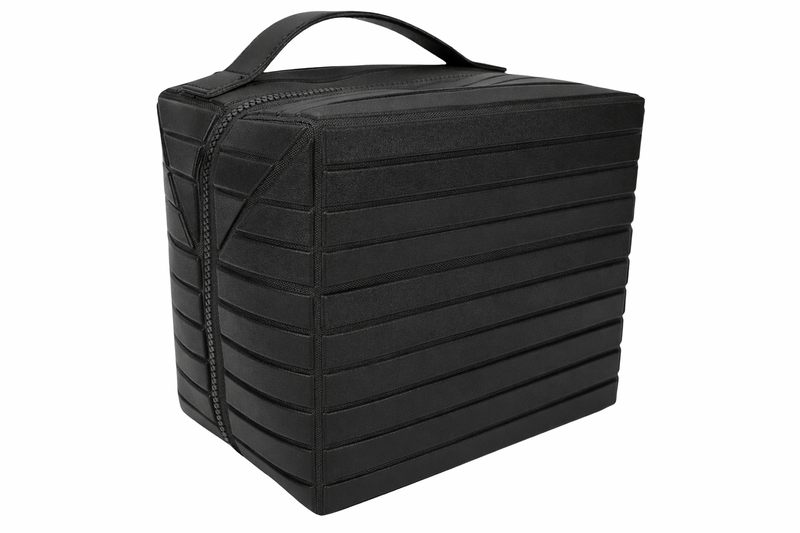 Premium Ready-to-Use Travel Toiletry &amp; Makeup Organiser - PU Leather