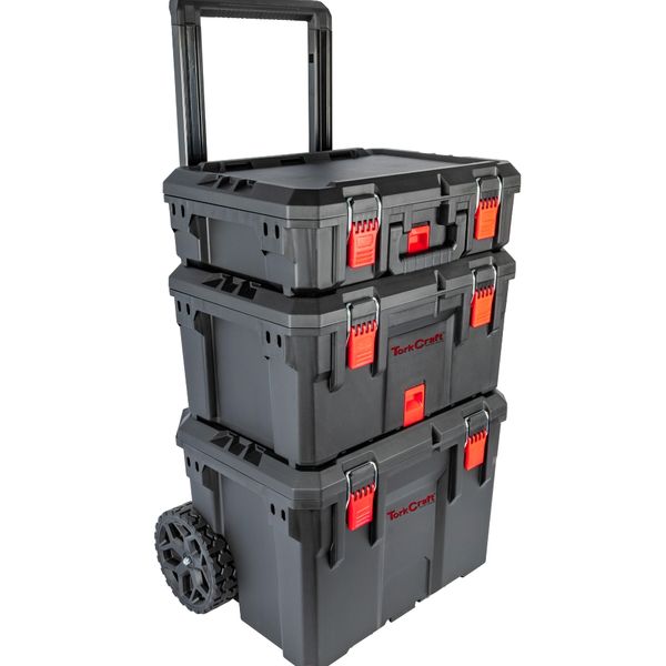Tork Craft - Plastic Tool Storage Station 3-Tier Detachable on Castors