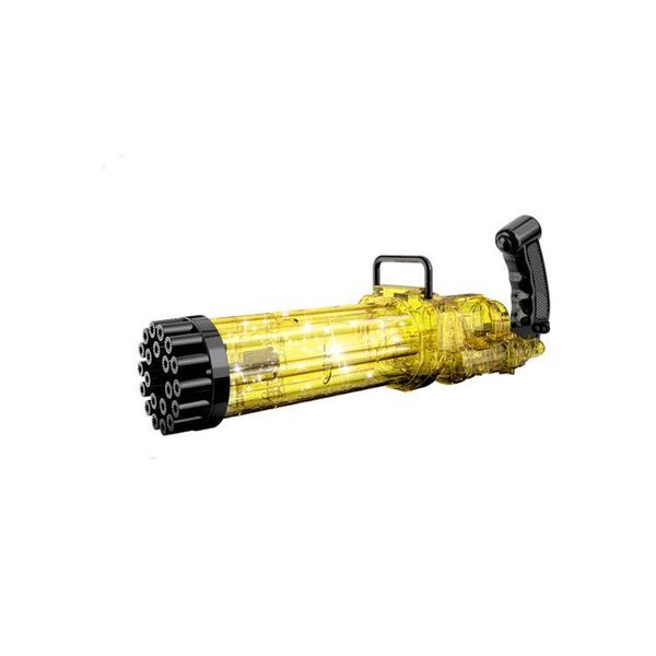 Bubble Gatling Gun with Light-bg01 35cm-Gold