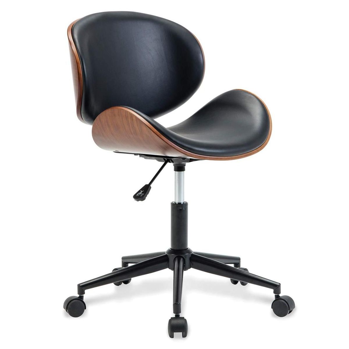 Ergonomic U-type Backrest Wood 360° Swivel Office Chair With Gas lift