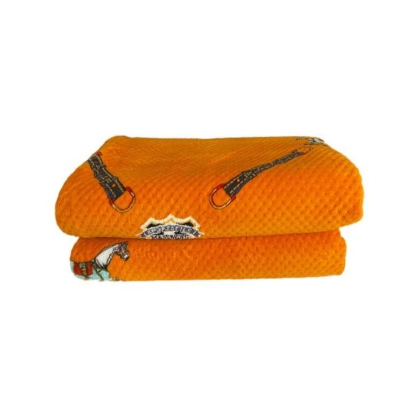 Double-faced Textured Fuzzy Blanket Orange (200X230cm)