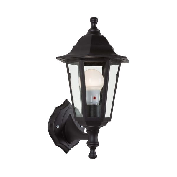 Plastic Lantern - 6 Panel - Up &amp; Down Facing - Black - 2 Pack