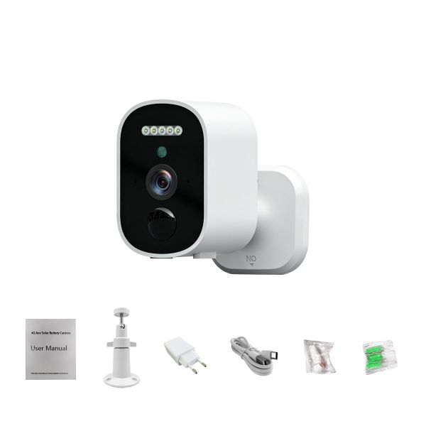 Wireless Surveillance Camera with 8000mAh Battery AI Tracking Home Securit