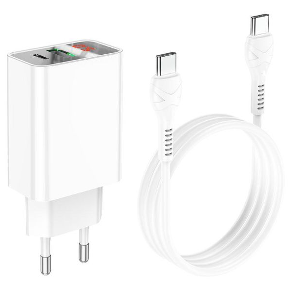 QC3.0 Fast Charging Adapter With Type C Cable Set - 1M | Buy Online in South Africa | takealot.com