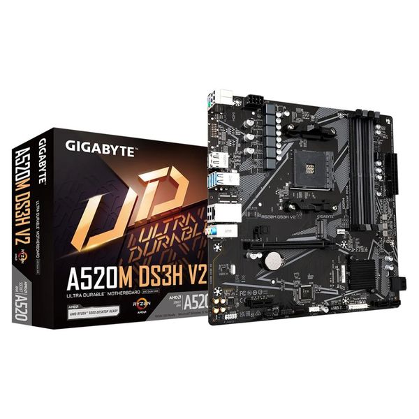 Gigabyte A520M DS3H V2 AMD AM4 Micro-ATX Motherboard
