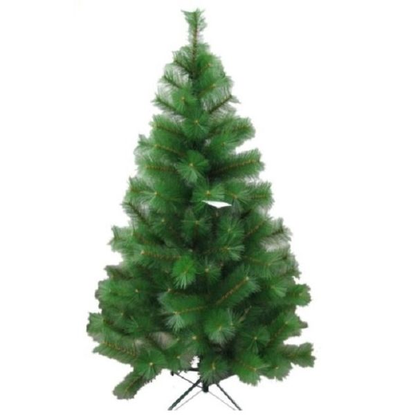 Christmas Tree 2.1 m Pine Needle with 2 x 10m RGB Solar Festive lights