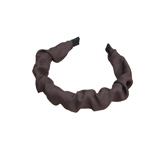 Cotton Alice Band - Brown