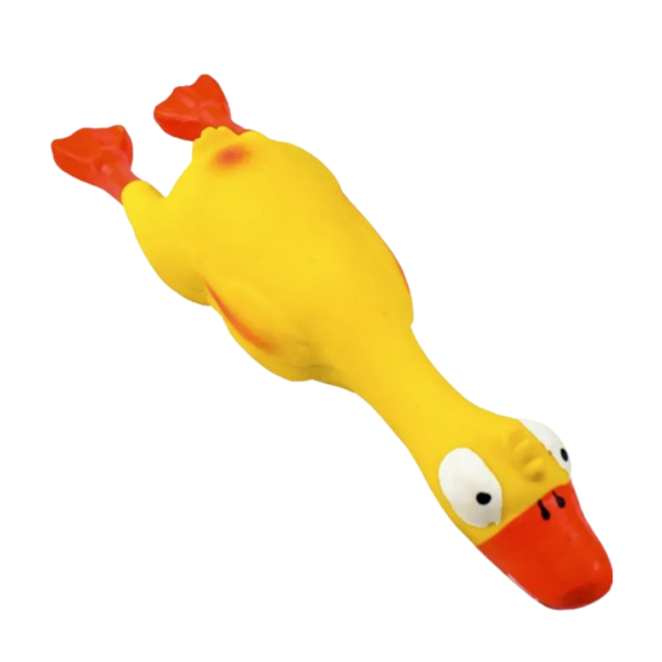 Soft Durable Latex Duck Dog Toy with Squeaker