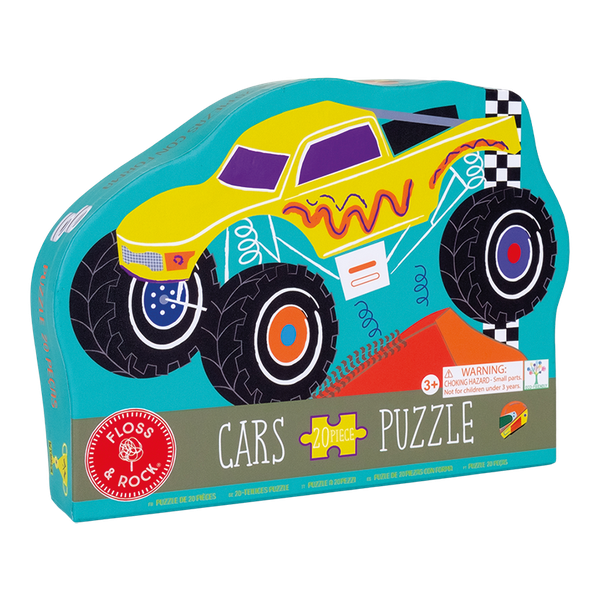 Floss &amp; Rock 20 Piece Shaped Puzzle Monster Truck