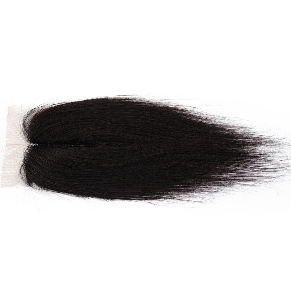 Joedir Human hair Middle Part Lace Closure Nature Black N4 4*2 STW 8 ...
