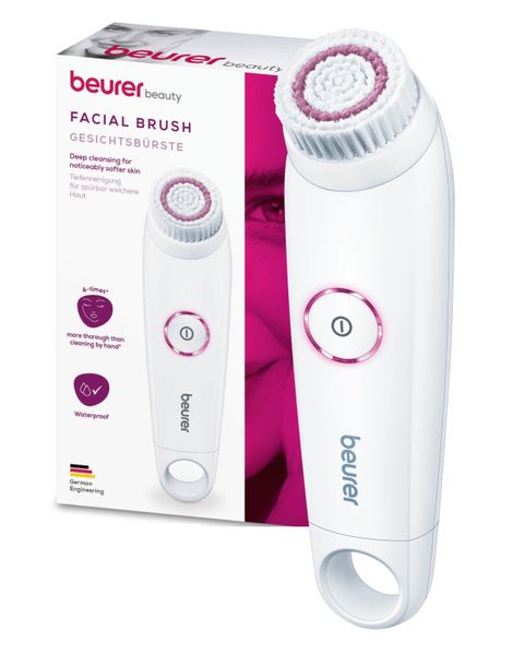 Beurer Facial Cleansing Brush: Battery Powered. Portable. Waterproof FC 45