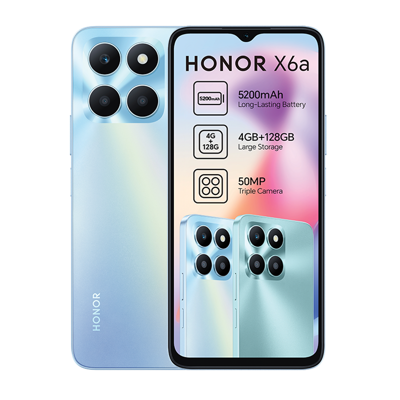 Honor X6a Dual Sim 128GB - Silver