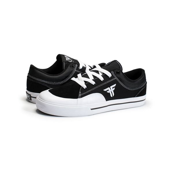 Fallen - Men - Loc Cotton Twill Suede Vulcanized - Black-White