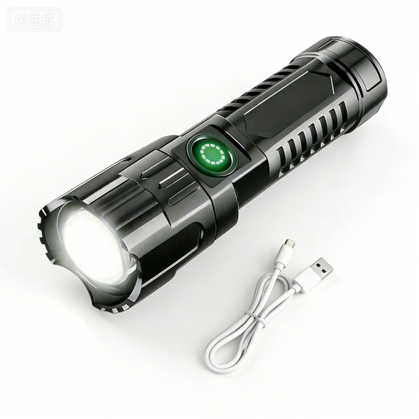 LED Flashlight Powerful Rechargeable for Emergency Outdoor Home 1 Pcs