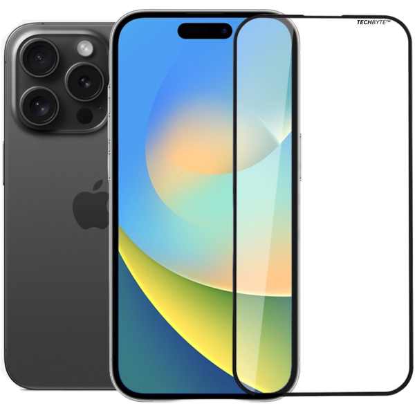 TechByte Premium Tempered Glass Screen Protector for iPhone 16 Pro Max